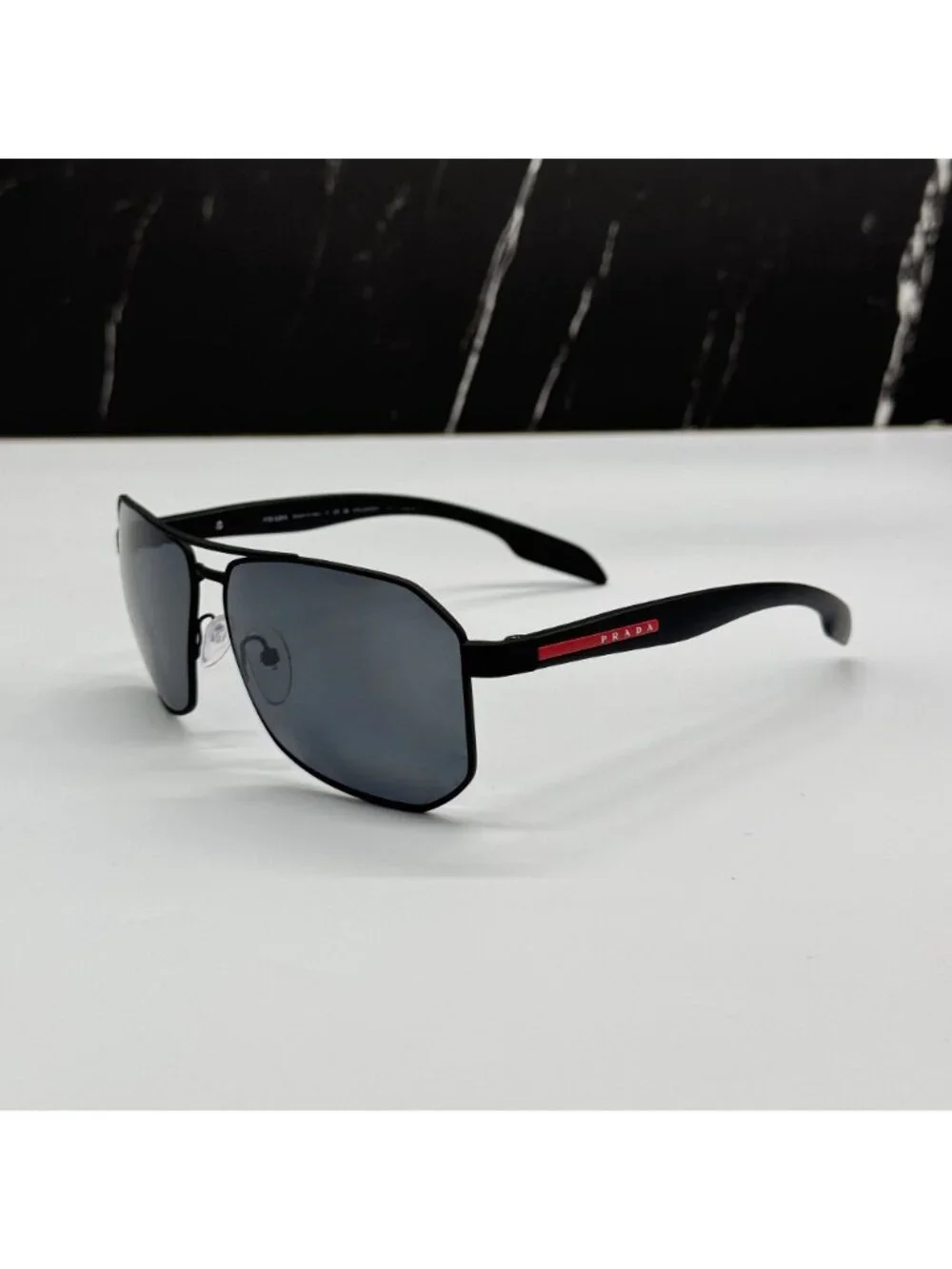 Prada Linea Rossa PS51VS DG05Z1 Men Black Gray Sport Sunglasses Authentic NEW